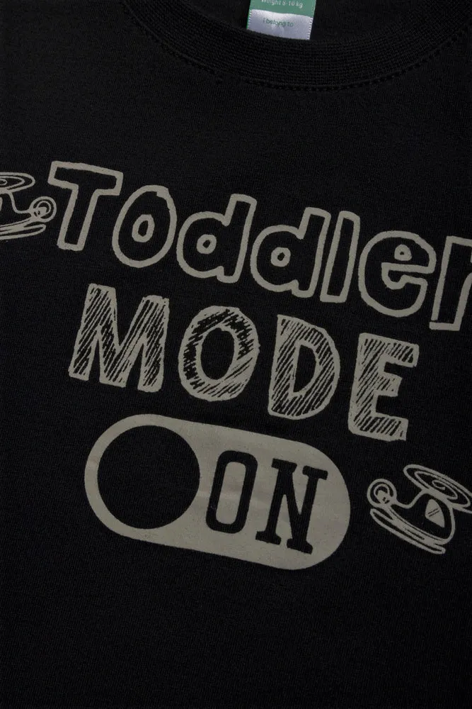 2 Pack T-Shirts Toddler Mode Stone & Black