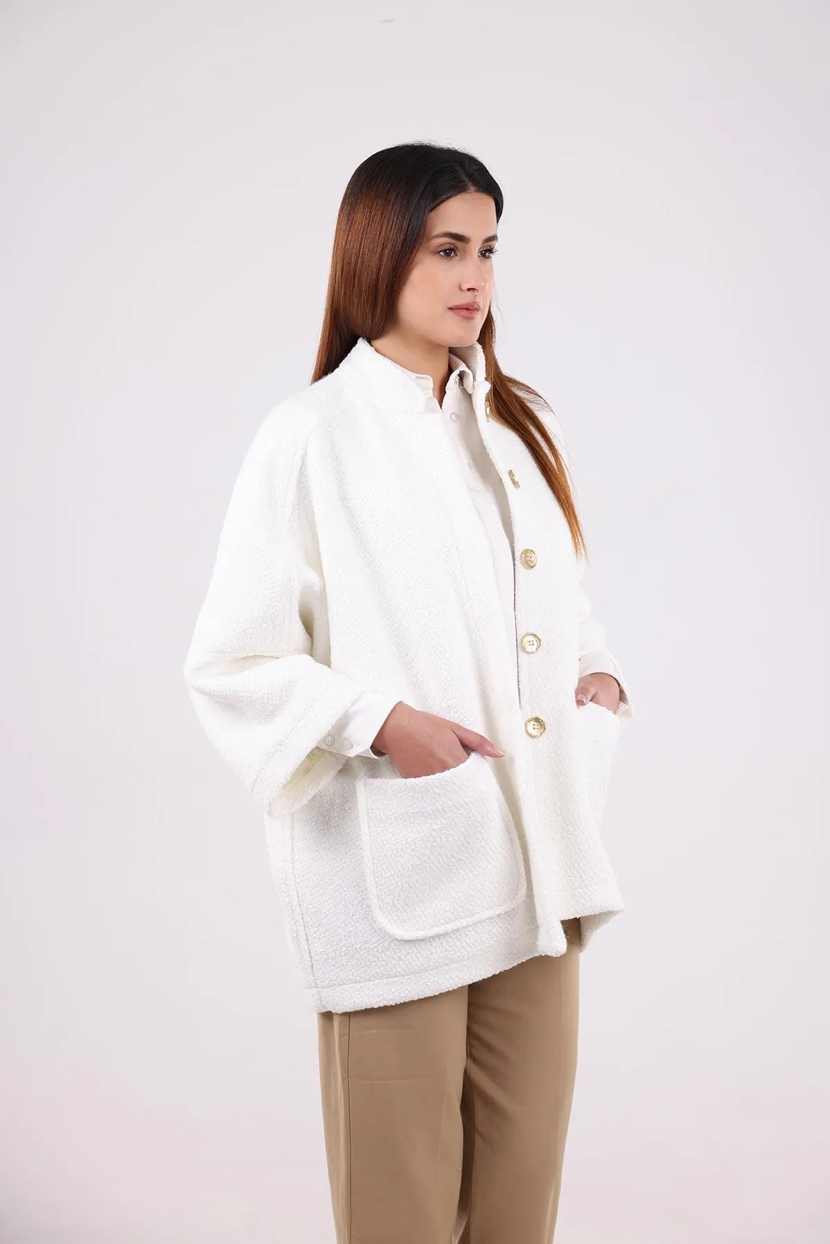 Bouclette loose jacket