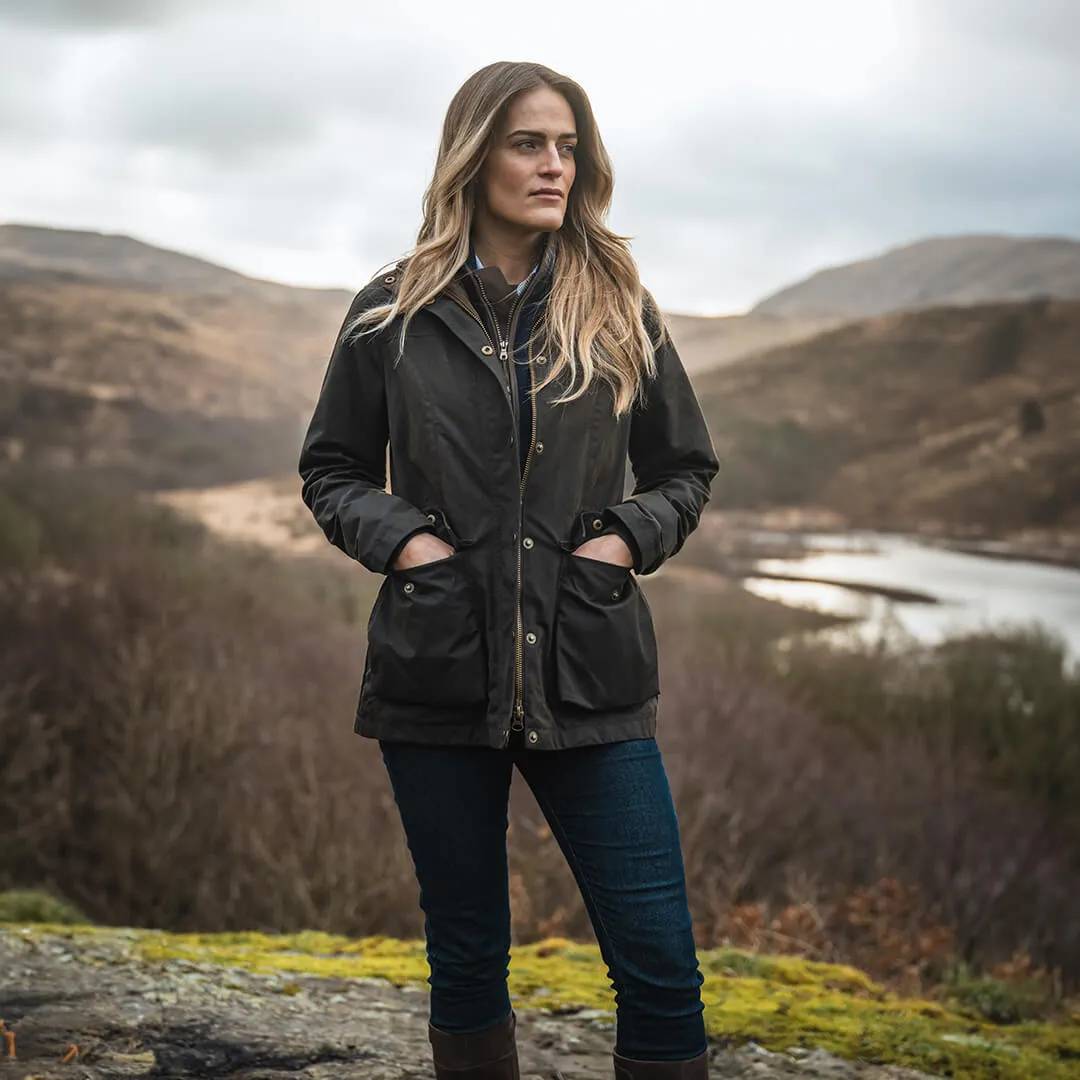 Caledonia Ladies Wax Jacket by Hoggs of Fife