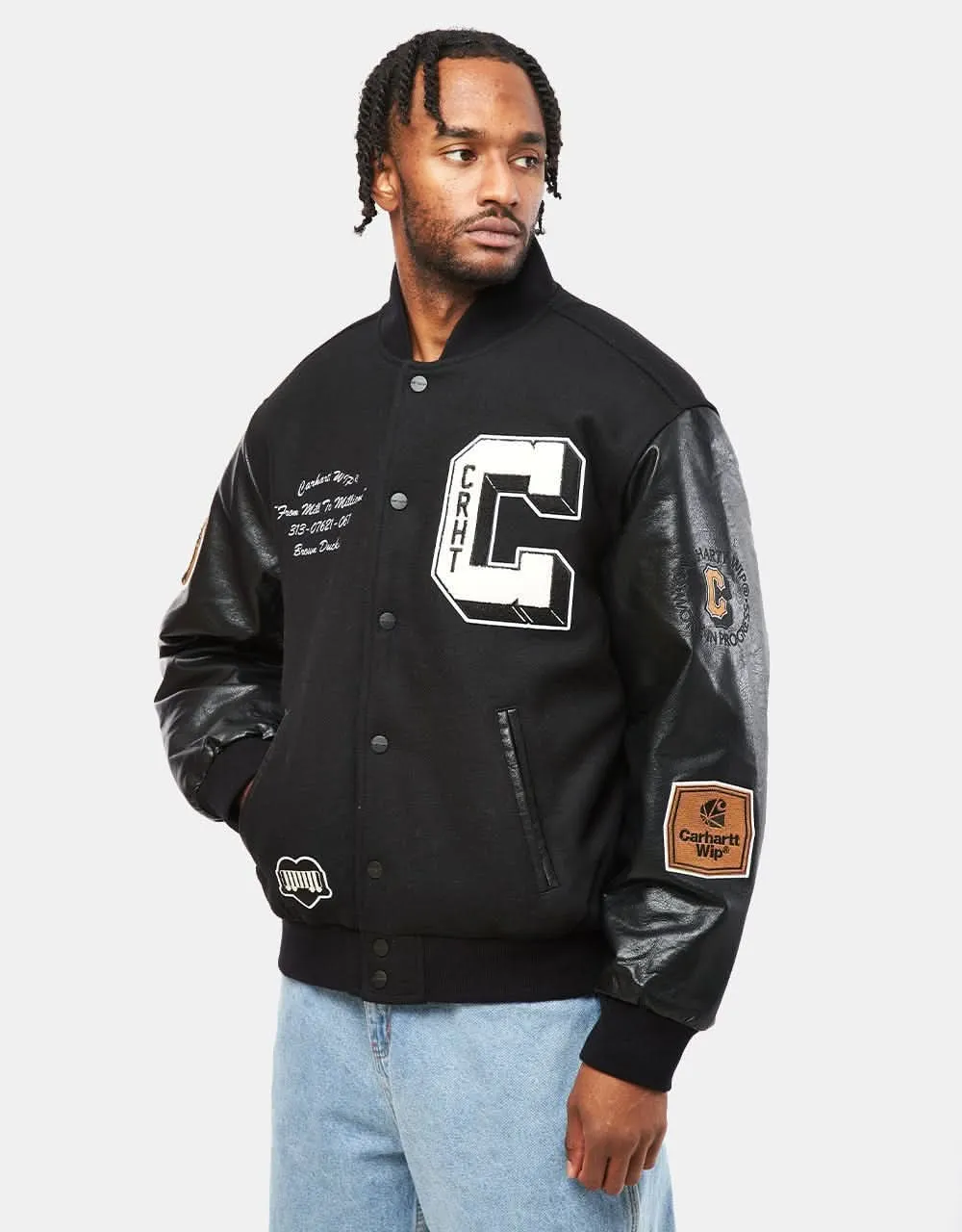 Carhartt WIP Brown Ducks Bomber - Black/Black