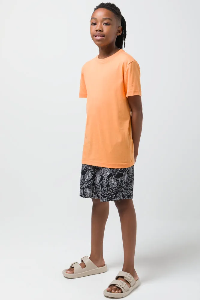 Crew Neck T-Shirt Orange