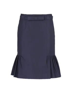 frilled pencil skirt