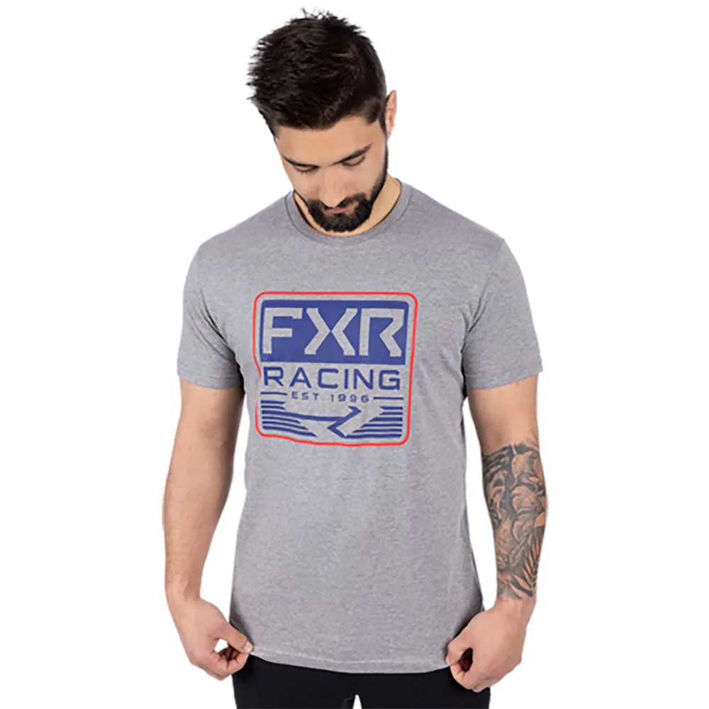 FXR Emblem Premium T-Shirt Grey Heather/Reflex