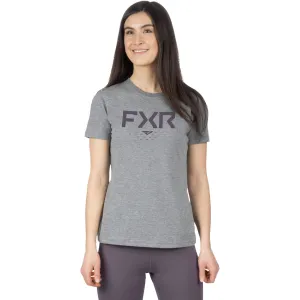 FXR Helium Premium T-Shirt Grey Heather/Muted Grape