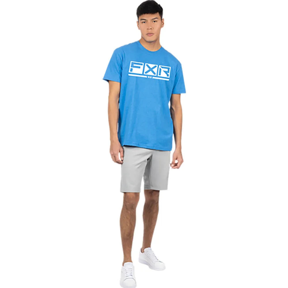 FXR Podium Premium T-Shirt Tranquil Blue/White