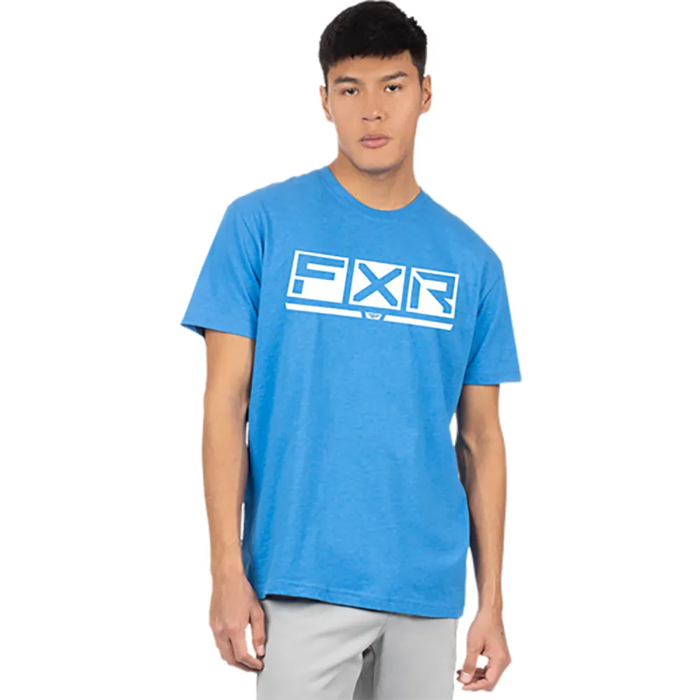 FXR Podium Premium T-Shirt Tranquil Blue/White