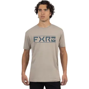 FXR Victory Premium T-Shirt Stone/Steel Grey