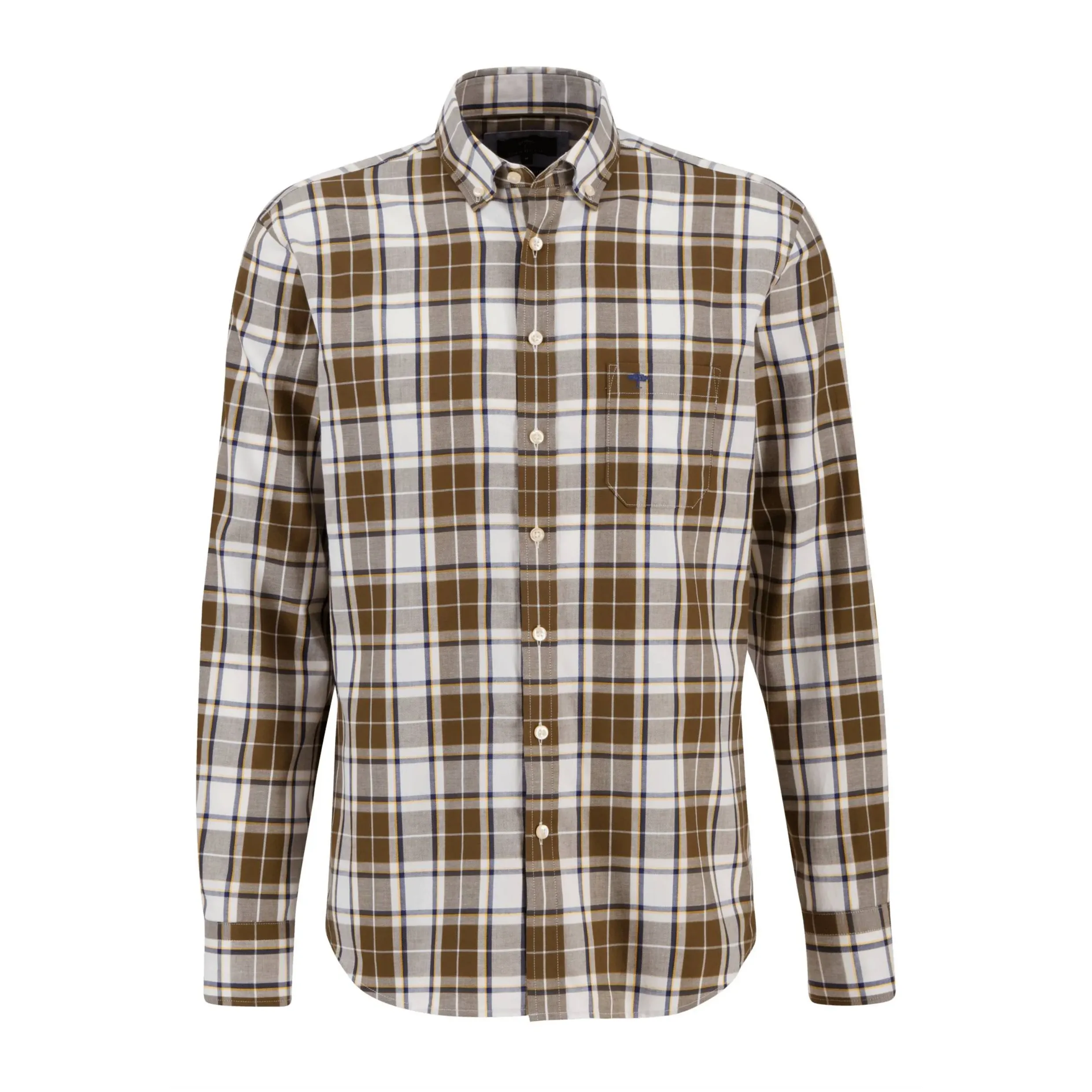 Fynch-Hatton Supersoft Cotton Button Down Shirt 13098020 Winter Sun