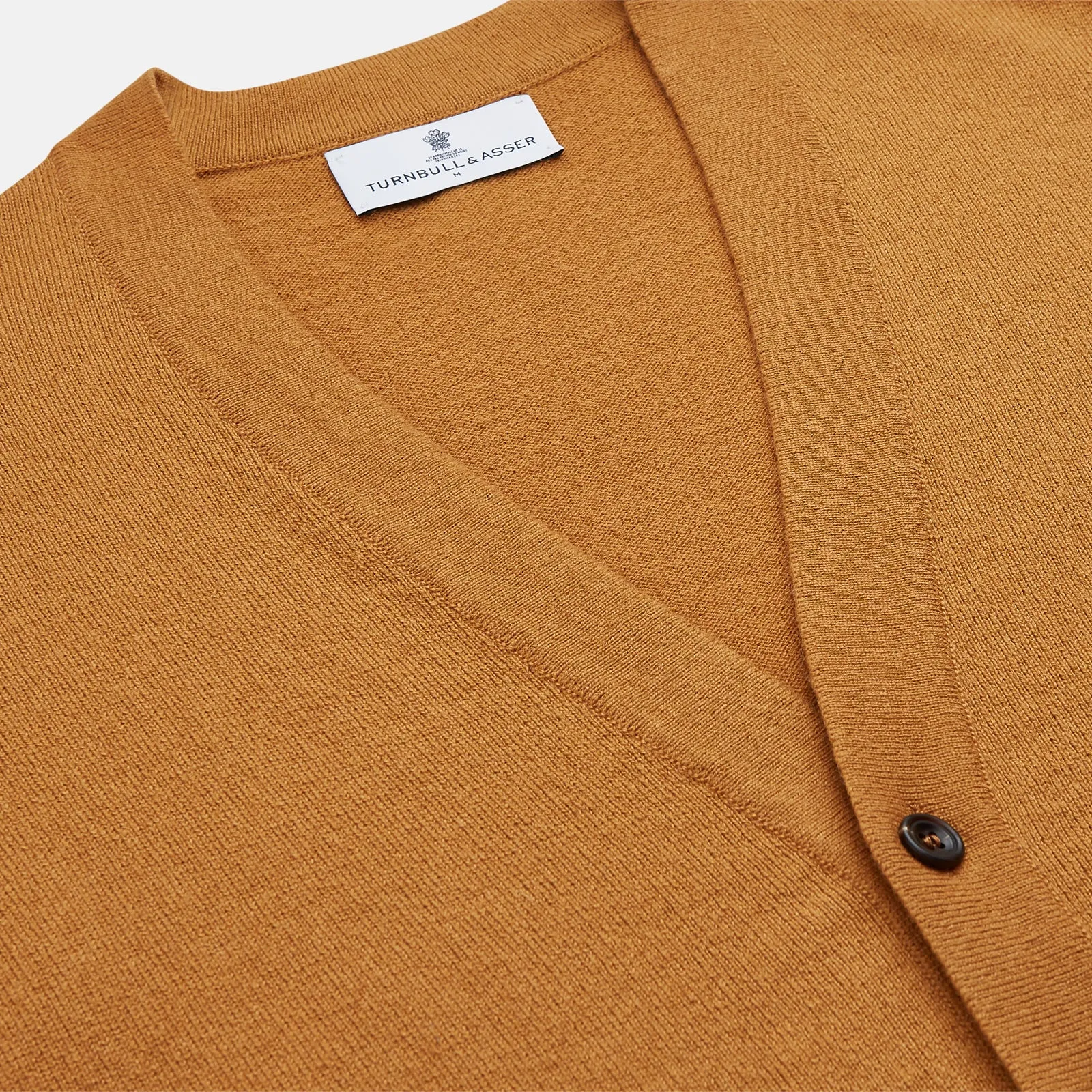 Golden Brown Cashmere Lachlan Cardigan