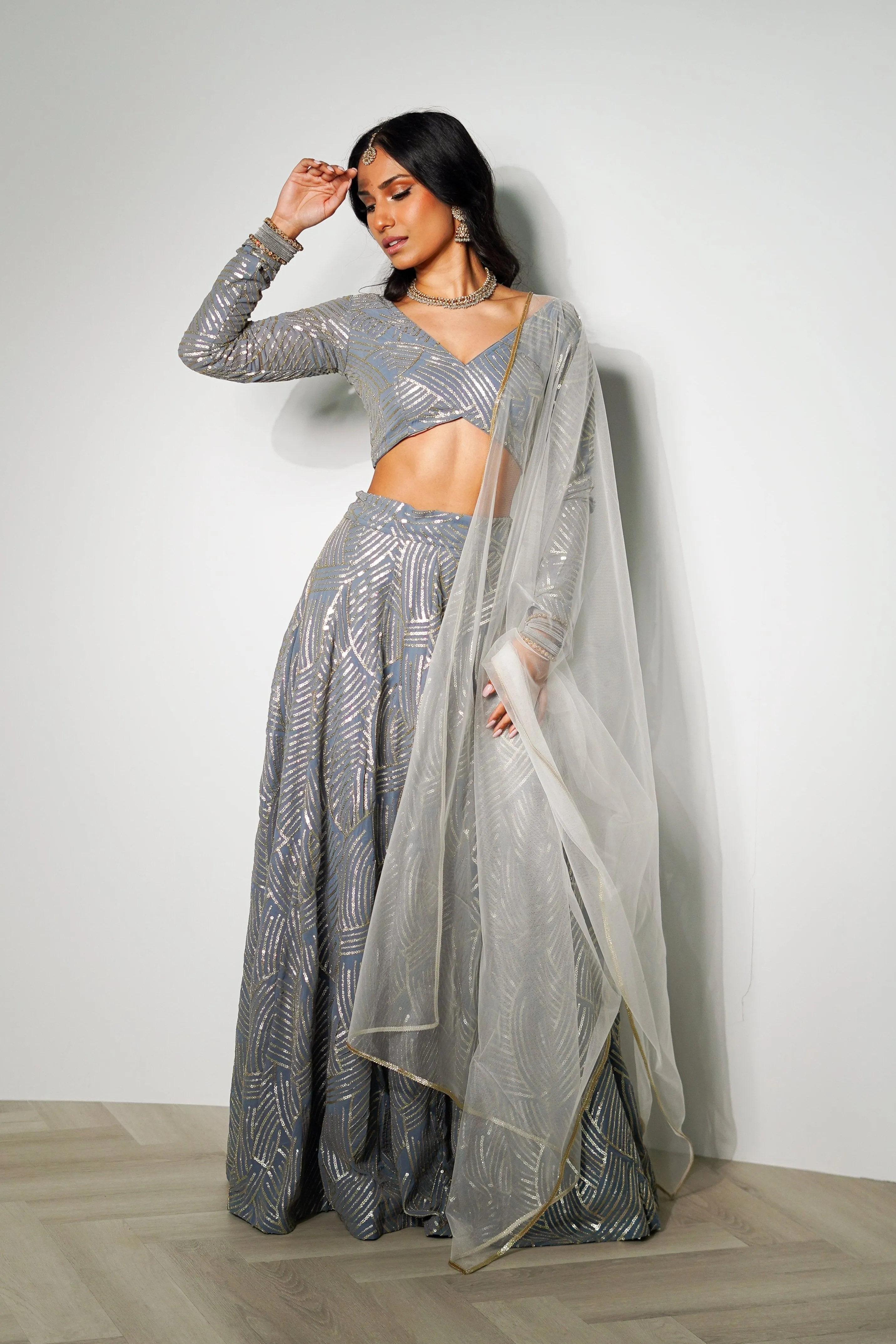 Grey Divya Skirt