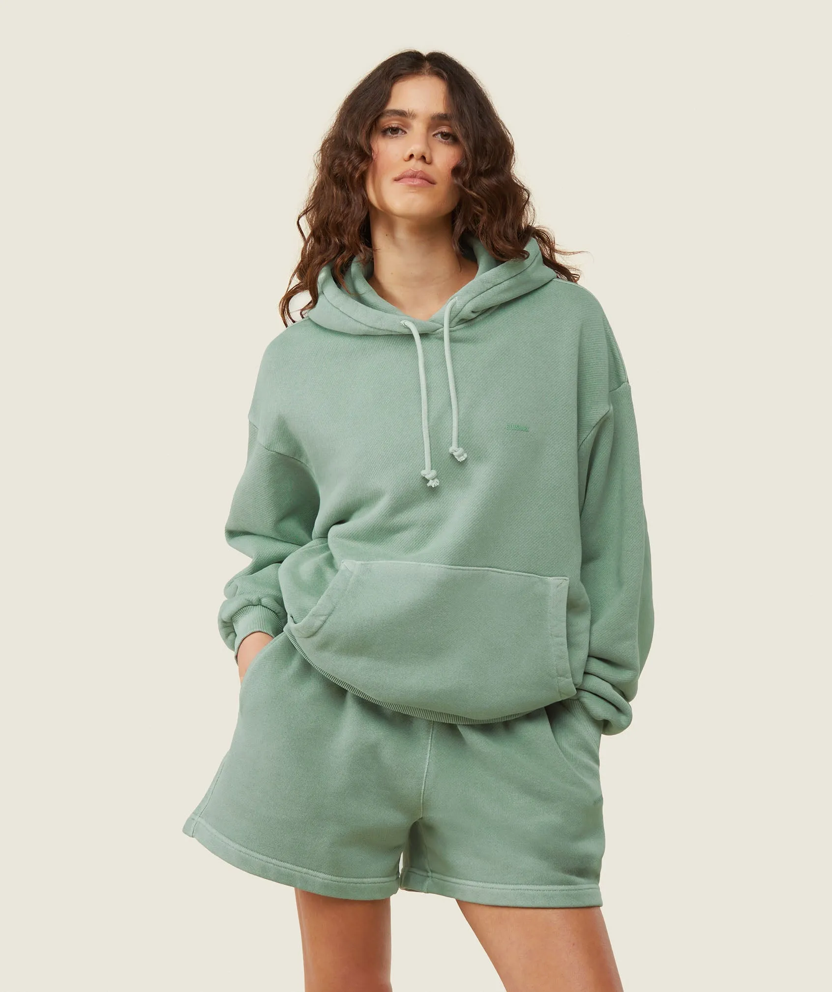 Gymshark everywear Relaxed Hoodie - Dollar Green