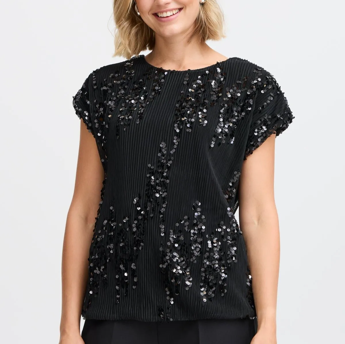 Heather Top - Black