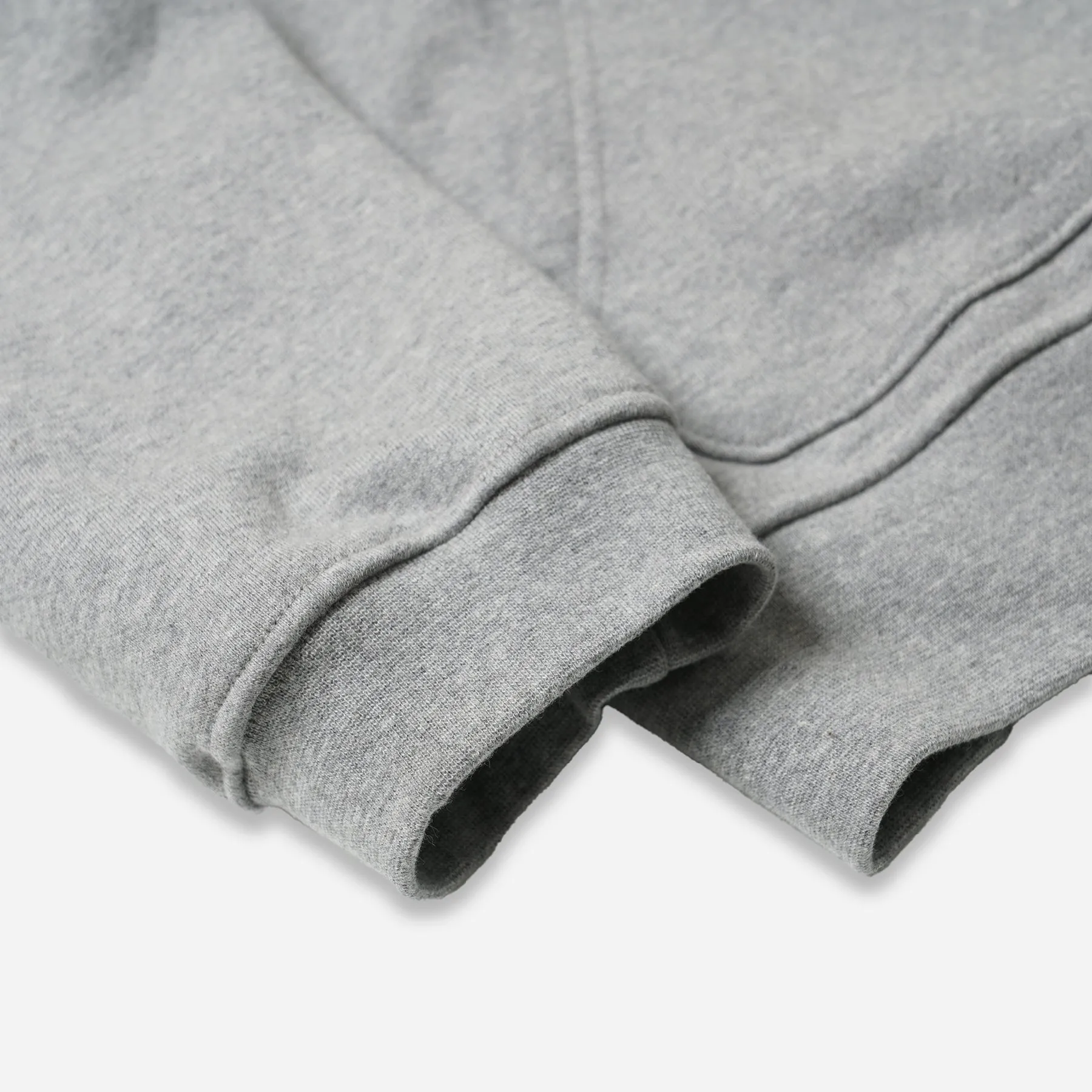 HEAVYWEIGHT SWEAT ZIP UP CARDIGAN - GRAY