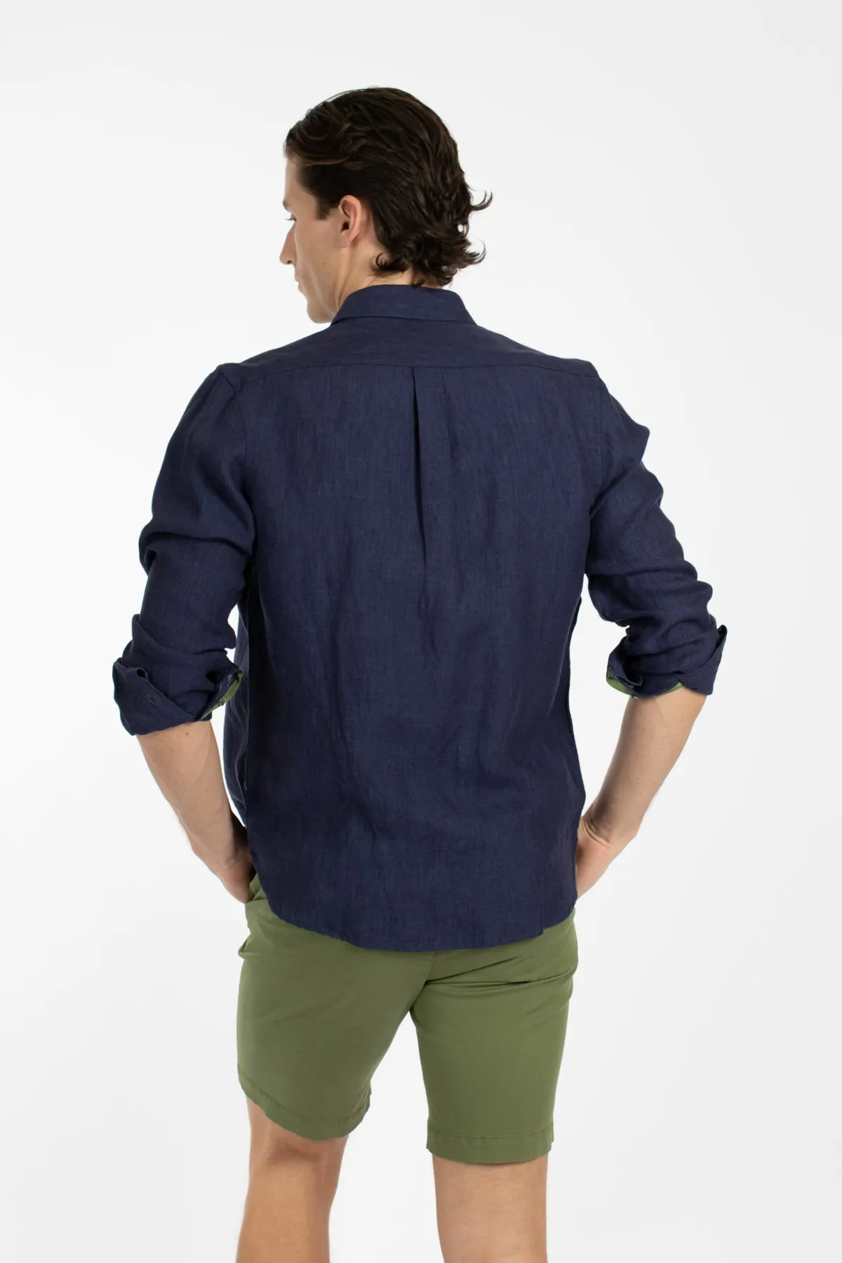 Indigo Linen Shirt