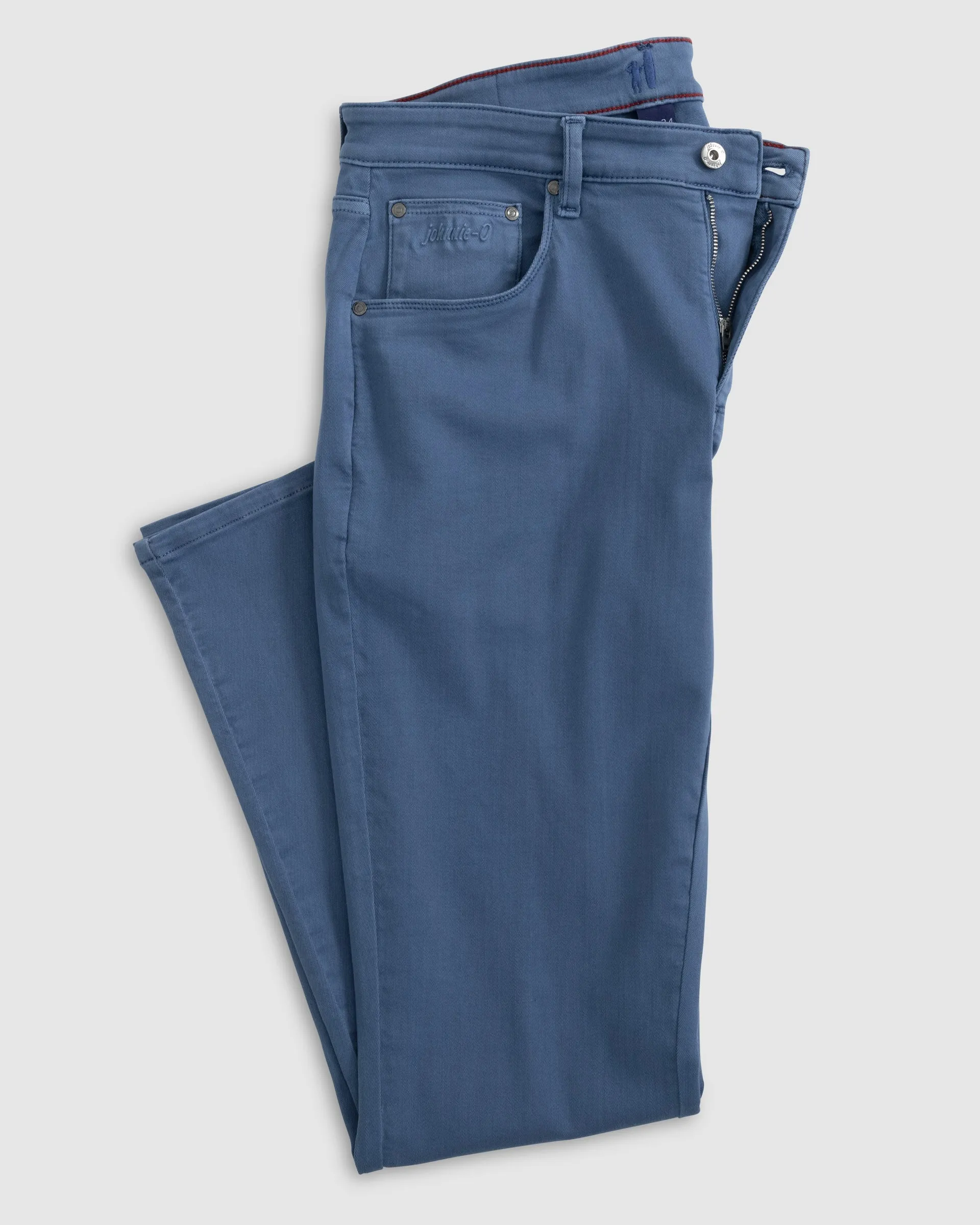 Johnnie-O Newport 5-Pocket Cotton Pant In Indigo