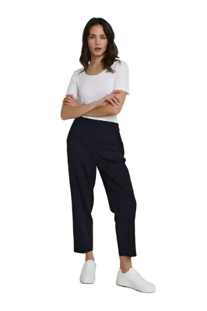 Kaffe Womens Sakura HW Cropped Pants Midnight Marine