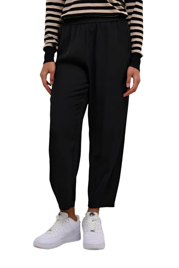 Kaffe Womens Signa Cropped Pants Black Deep