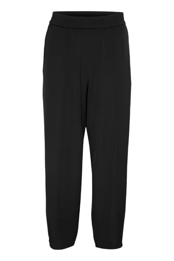 Kaffe Womens Signa Cropped Pants Black Deep