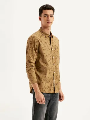 Men's Floral Print Regular Fit Shirt