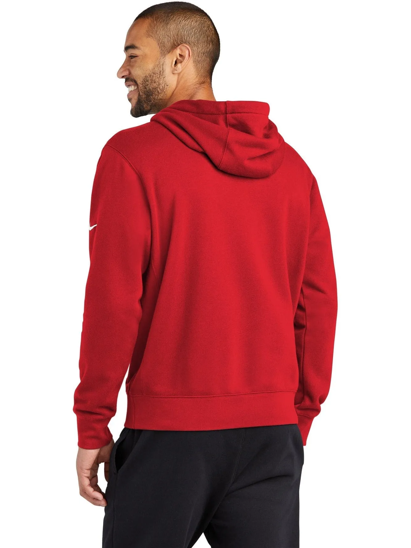 OUTLET-NIKE Club Fleece Sleeve Swoosh Pullover Hoodie