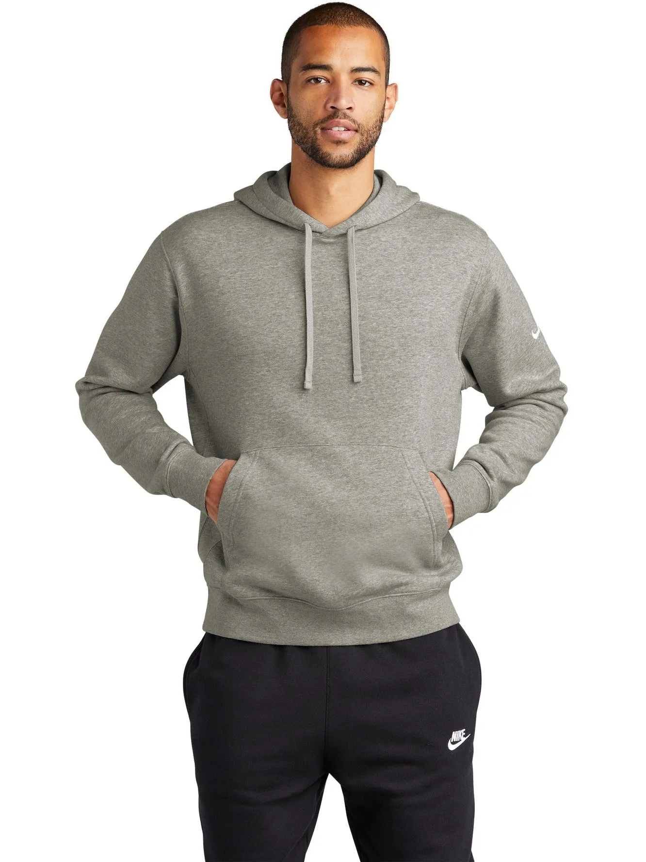 OUTLET-NIKE Club Fleece Sleeve Swoosh Pullover Hoodie