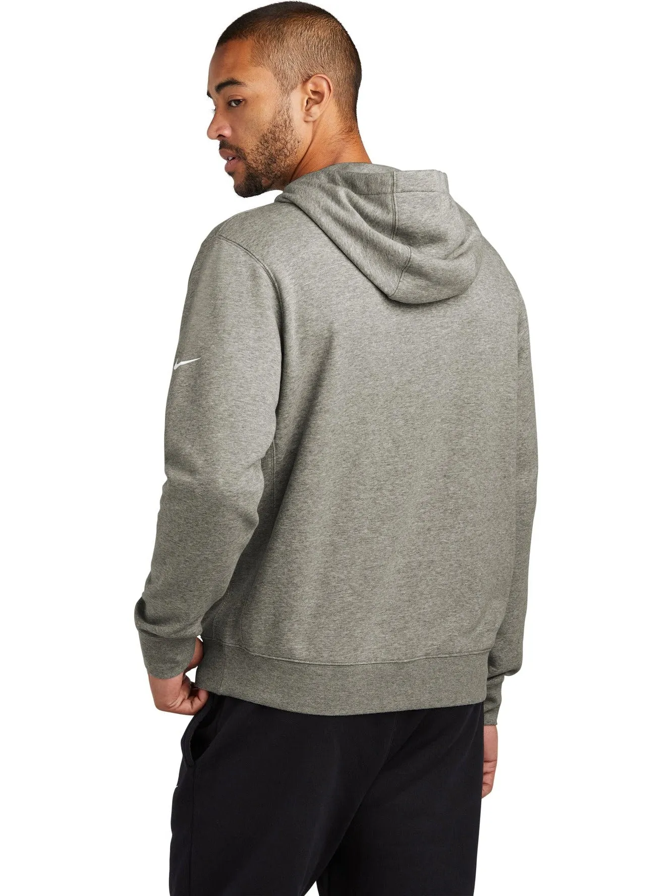 OUTLET-NIKE Club Fleece Sleeve Swoosh Pullover Hoodie