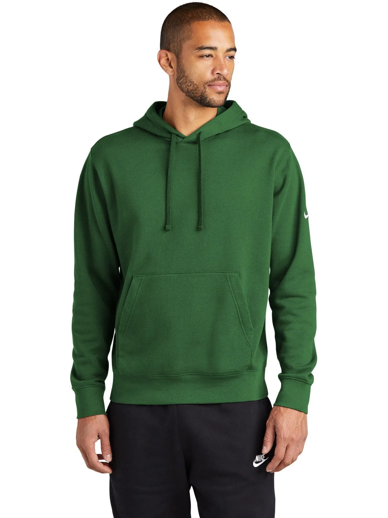 OUTLET-NIKE Club Fleece Sleeve Swoosh Pullover Hoodie