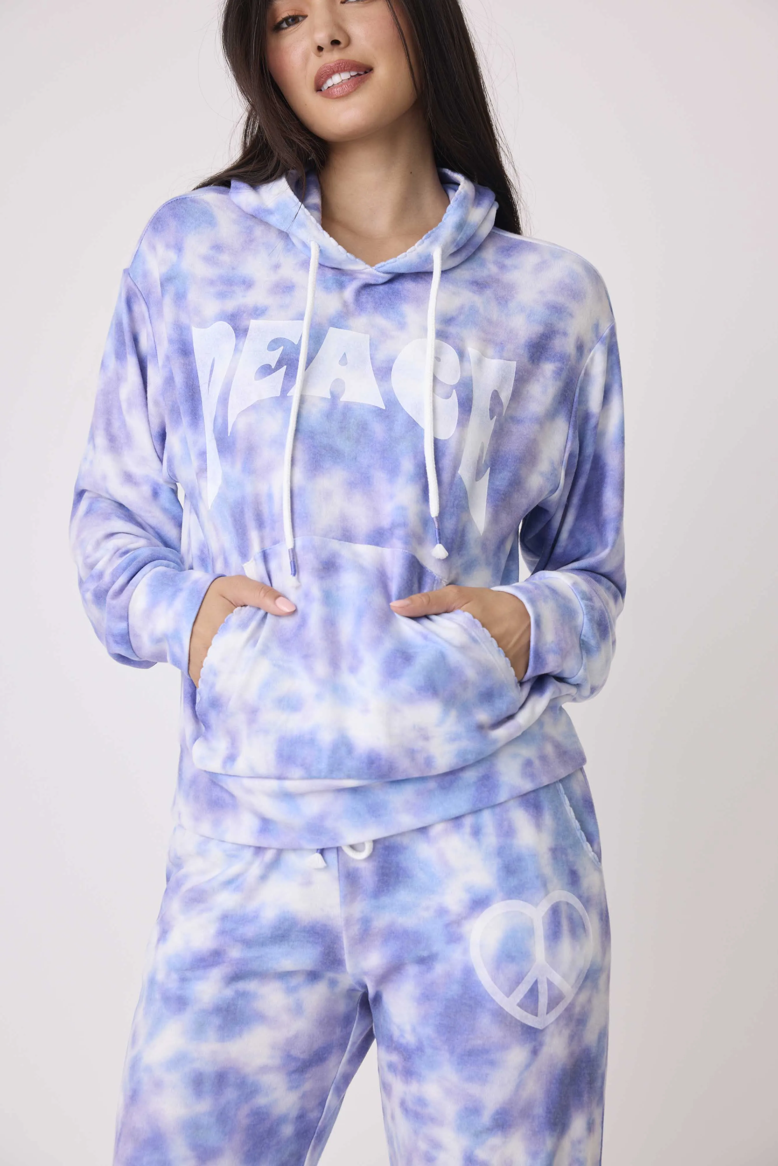 Peace & Love Ombre' Pullover Hoodie