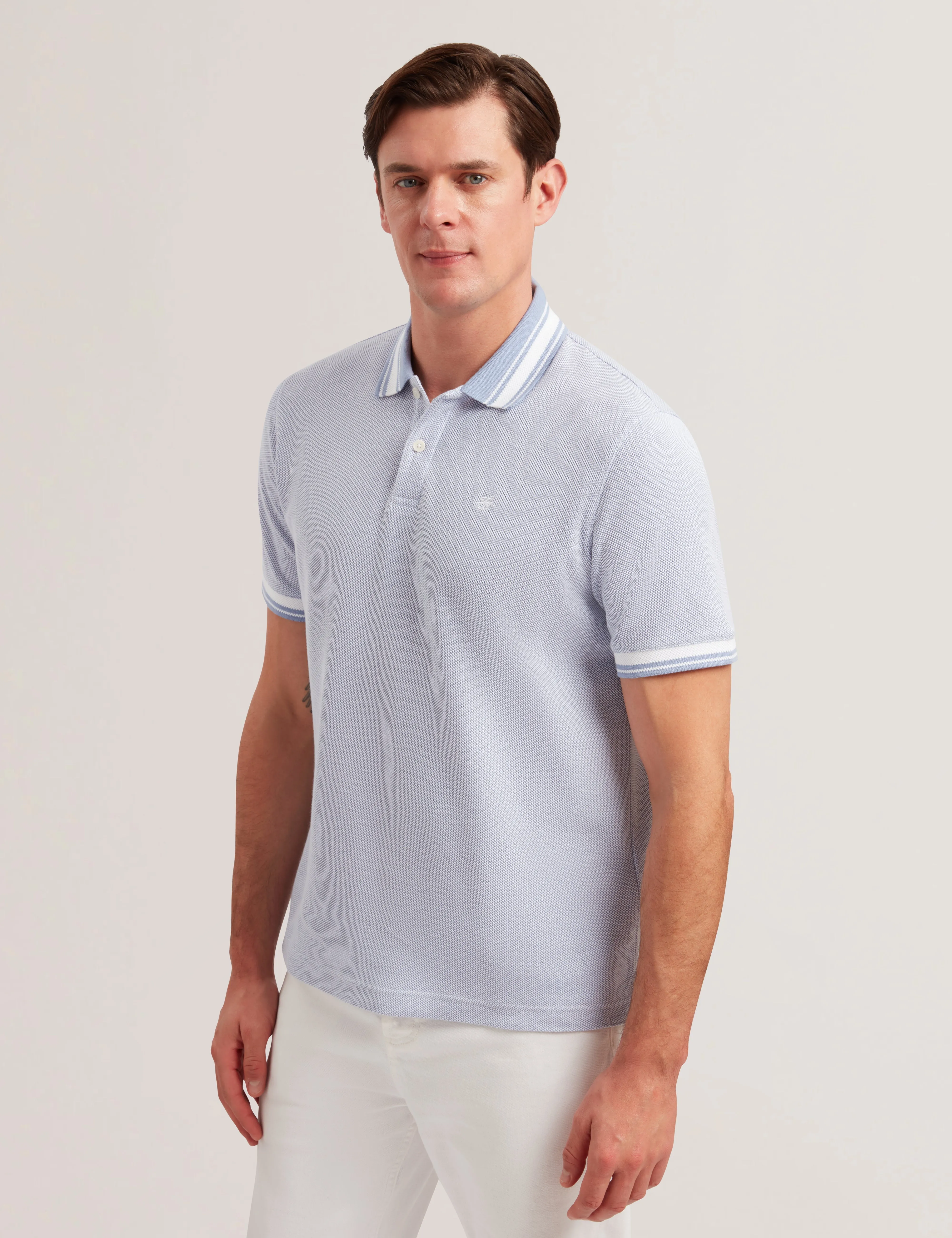 Phenes Ss Regular Fit Textured Polo Lt-Purple