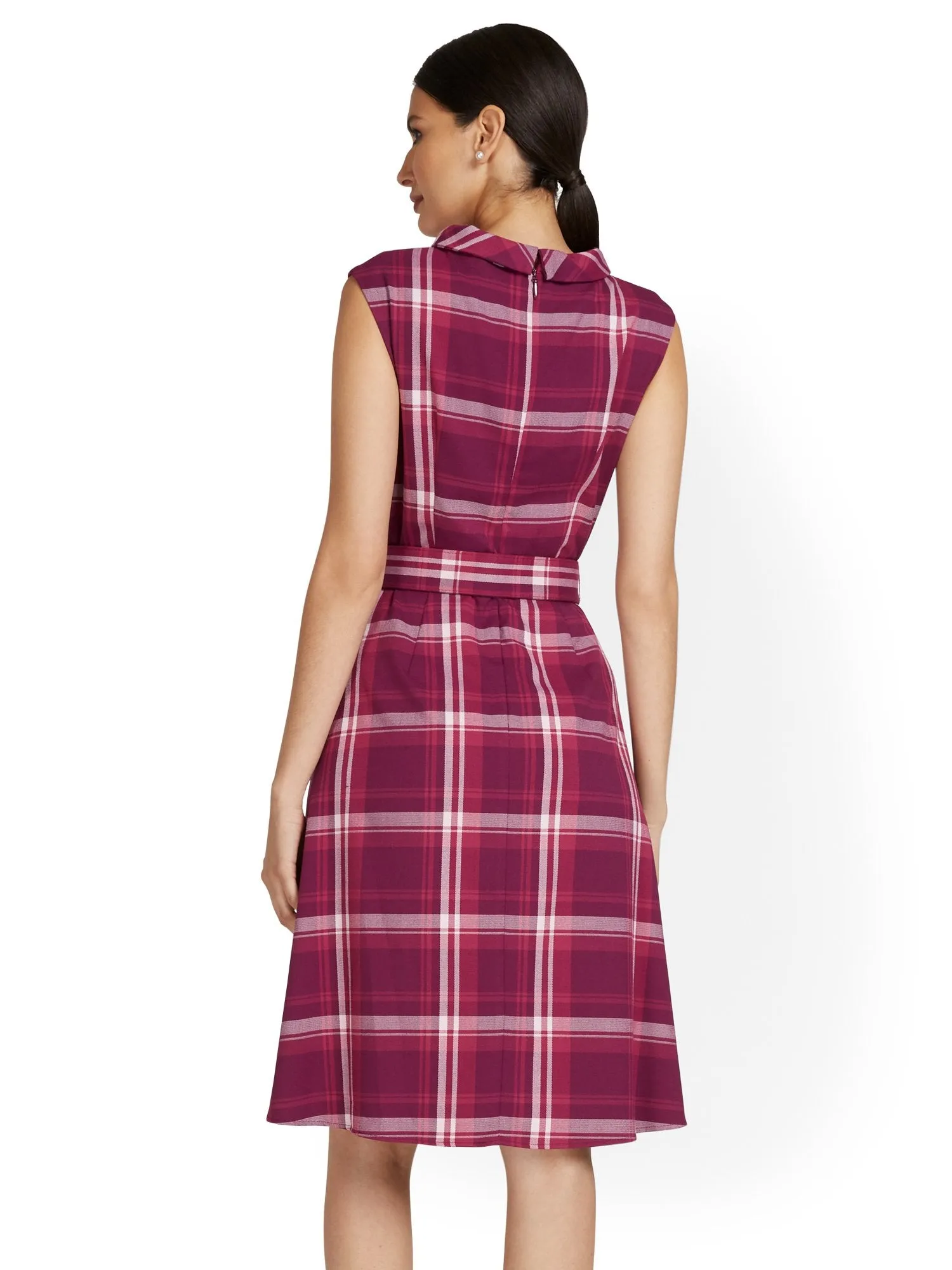 Plaid Flare Dress