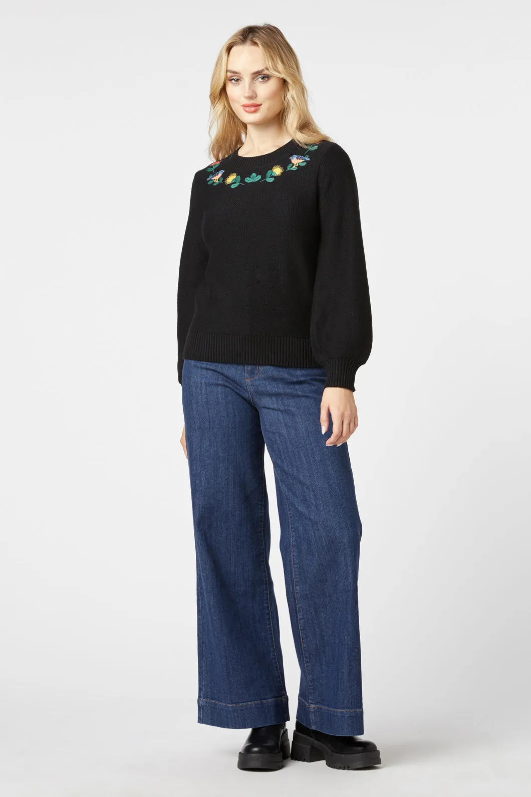 Protea Embroidered Jumper