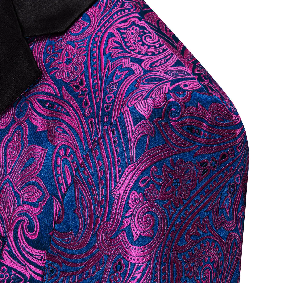 Purple and Blue Paisley Tuxedo Jacket