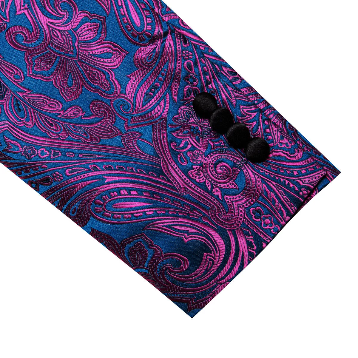 Purple and Blue Paisley Tuxedo Jacket