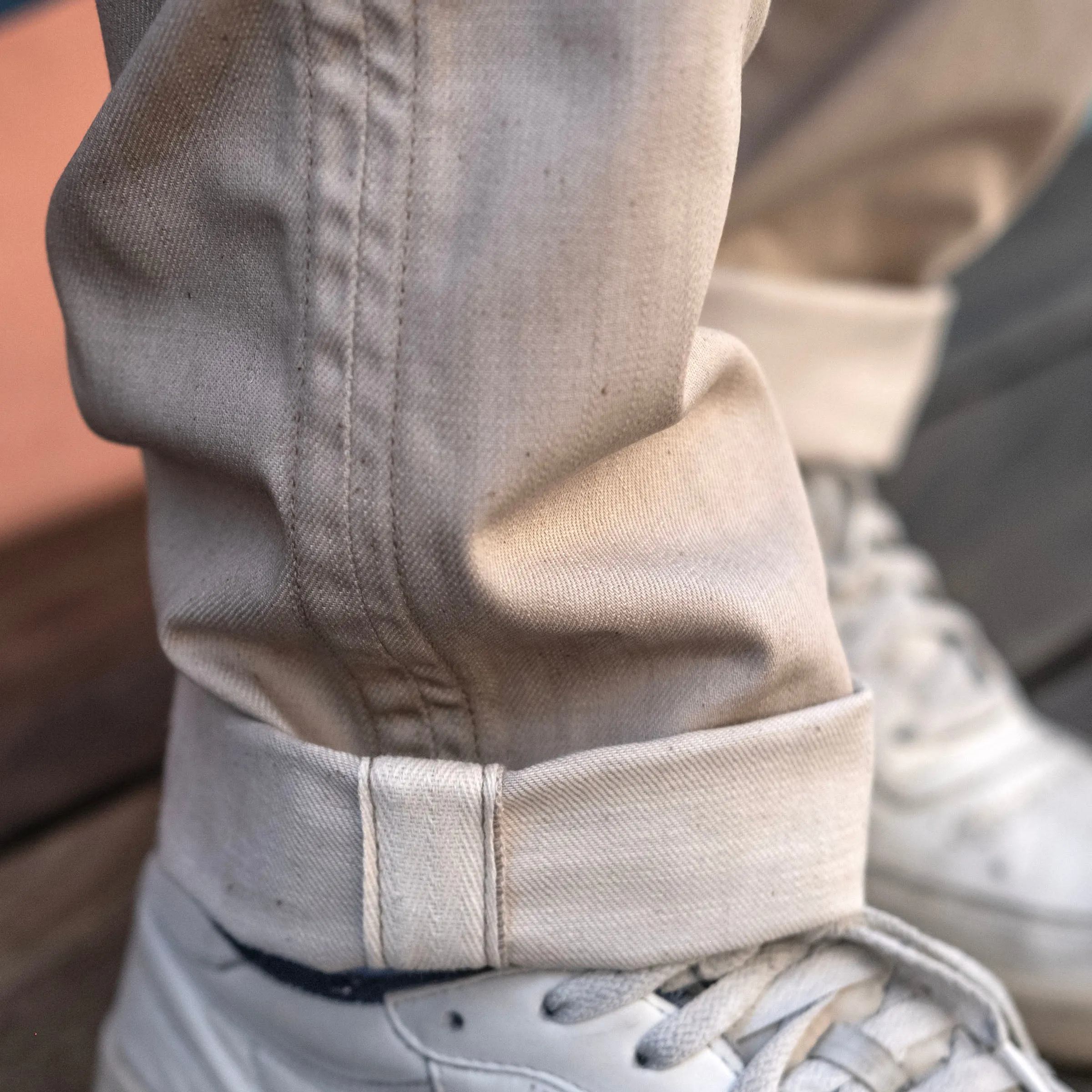 Rivet Chino Natural "Shizen" Undyed Denim