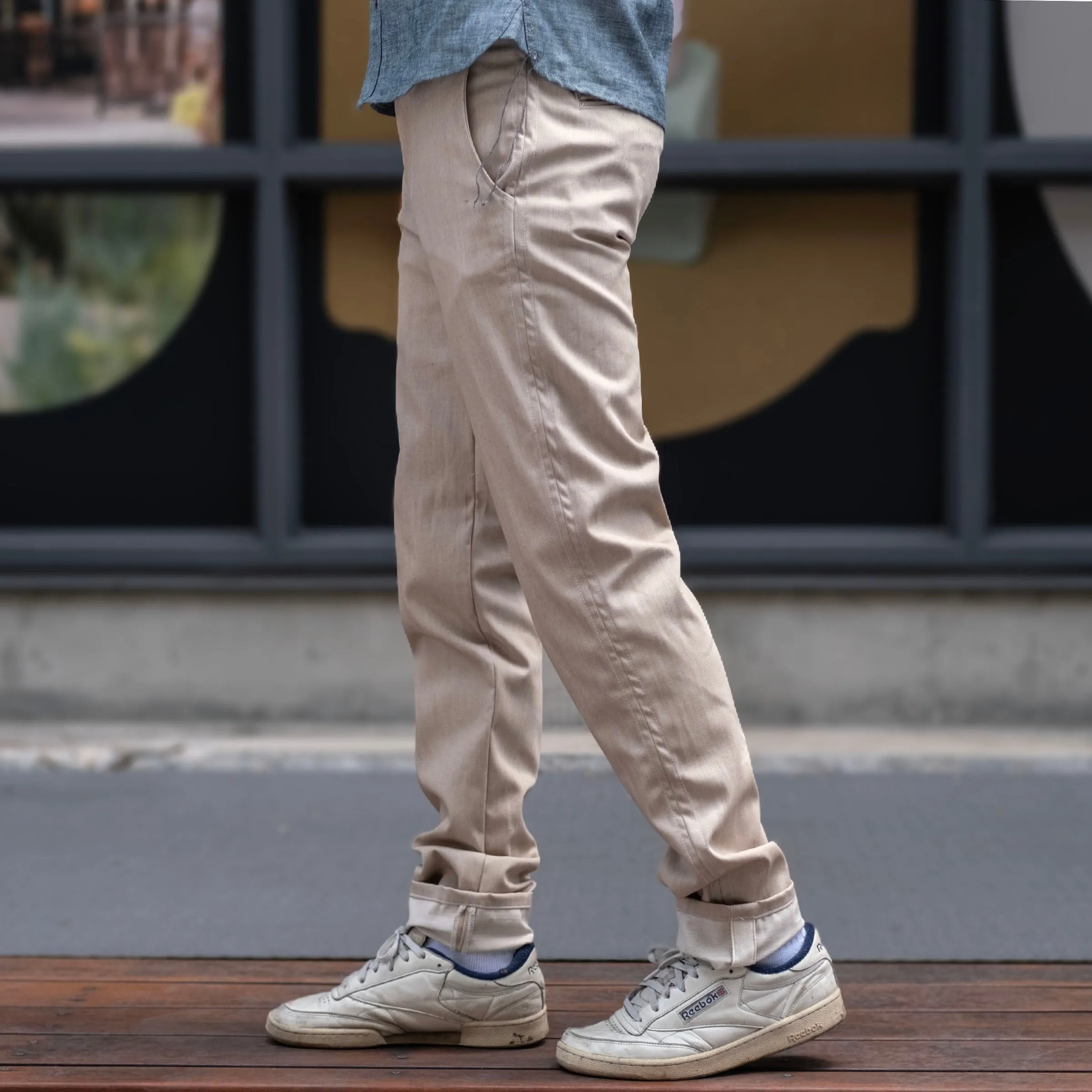 Rivet Chino Natural "Shizen" Undyed Denim