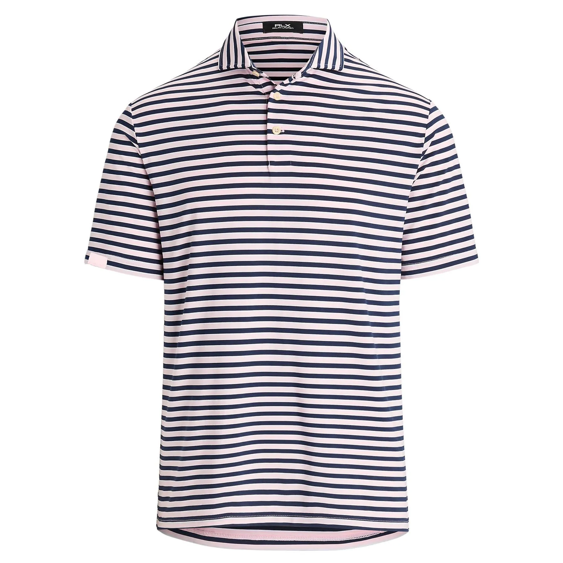 RLX Classic FIt Airflow Stripe Polo Bath Pink - AW24