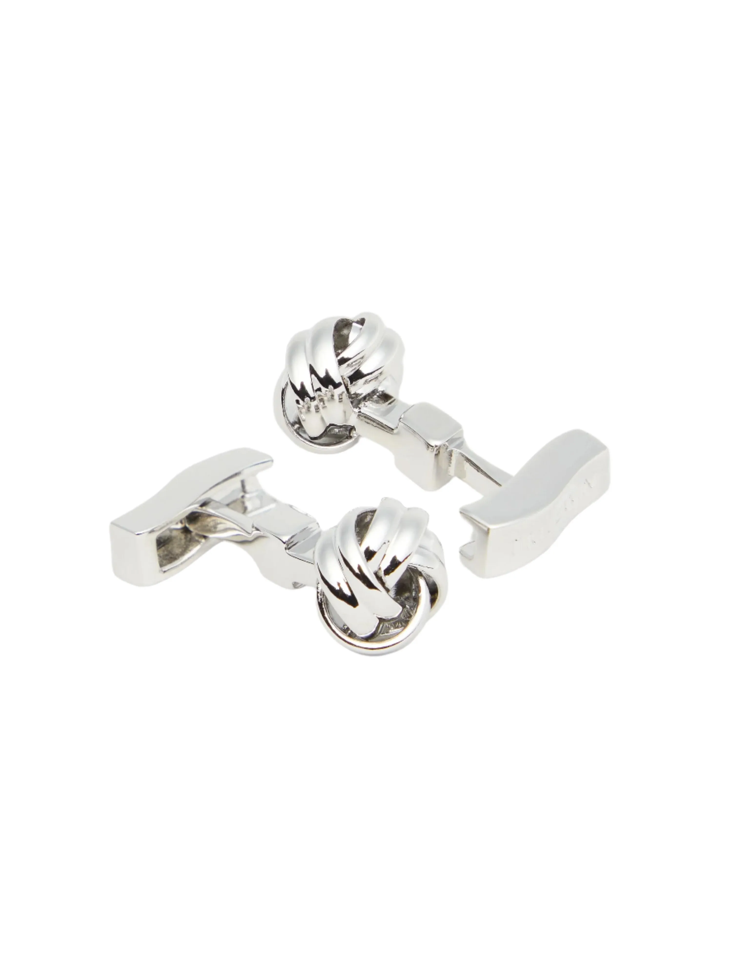 Silver Metal Knot Cufflinks