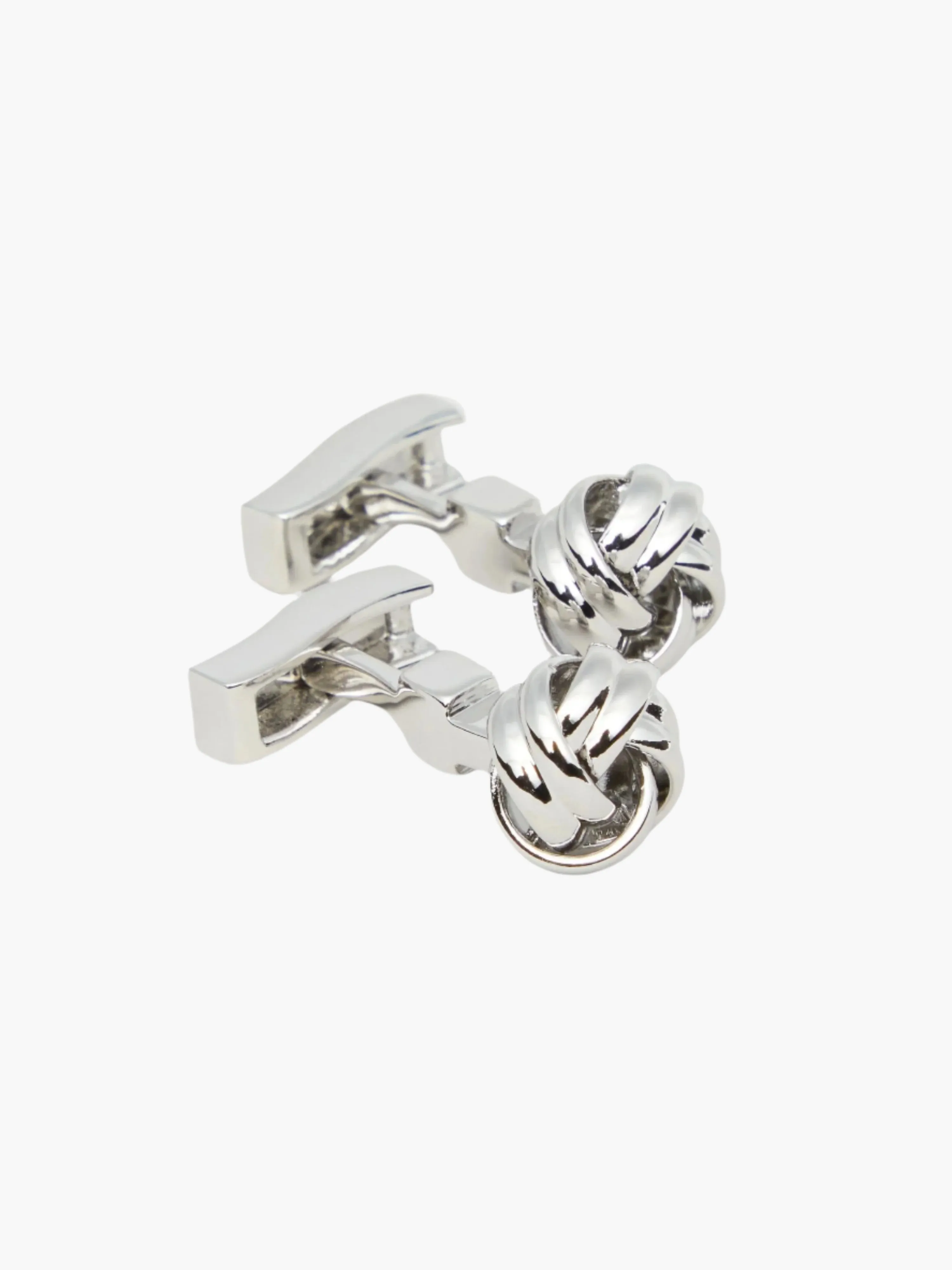 Silver Metal Knot Cufflinks