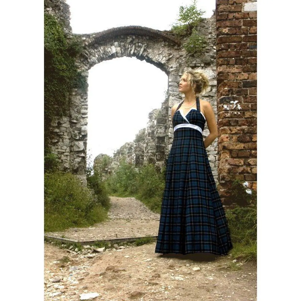 Tartan Evening Dress Shaira