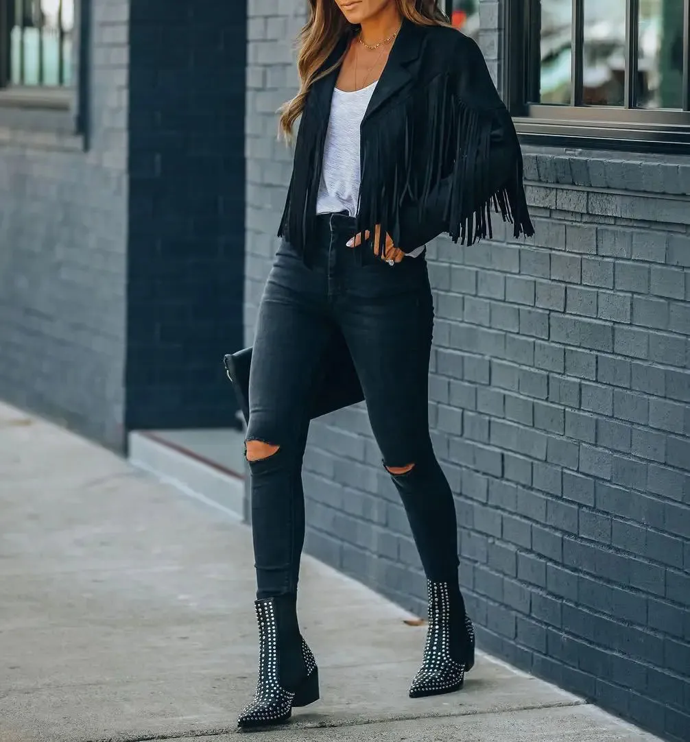 Tassel Suede Jacket