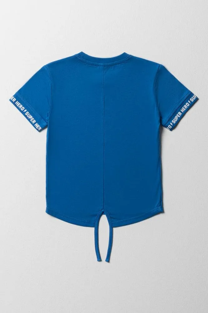 Tuxedo Short Sleeve T-Shirt Blue