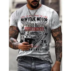 Vintage New York Motorcycle Casual T-Shirt